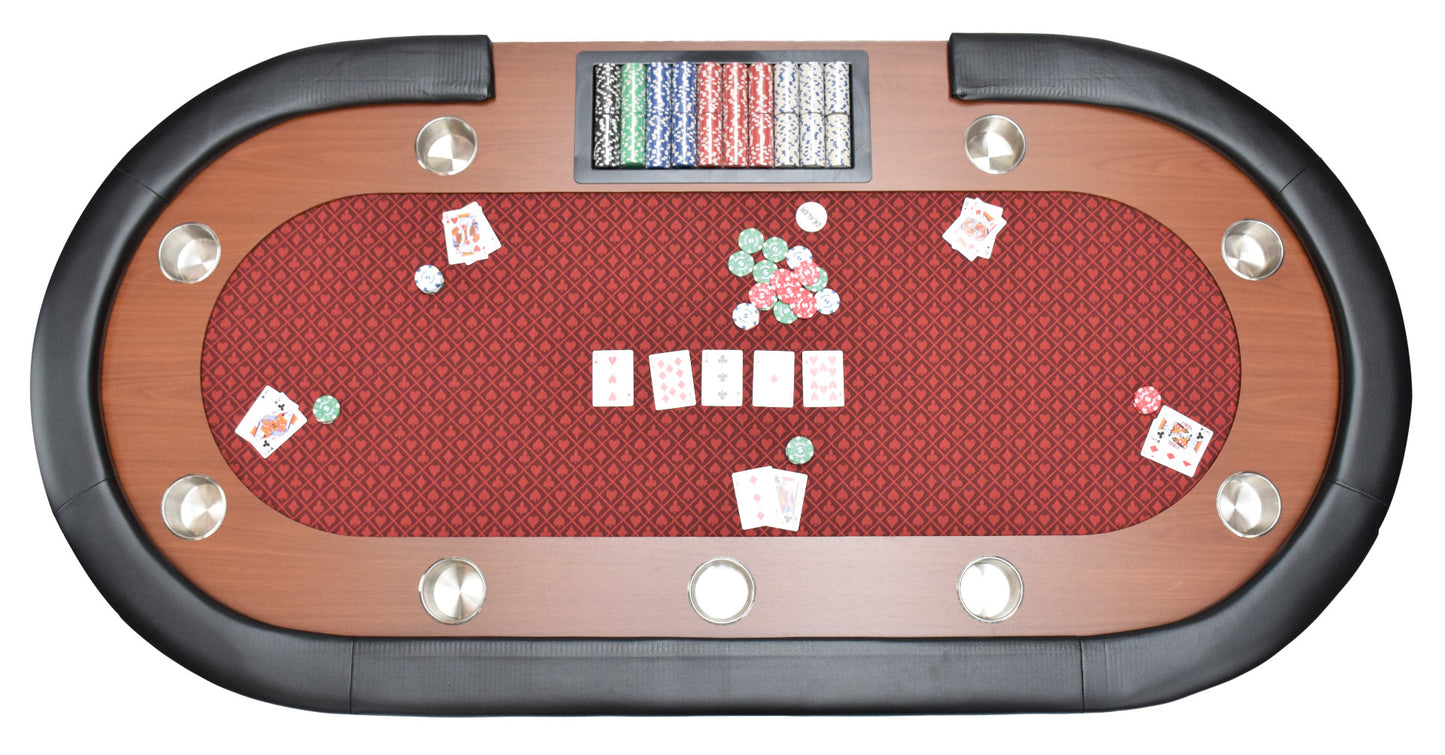 
                  
                    NORTH Pokertafel Nevada 10 personen Rood
                  
                