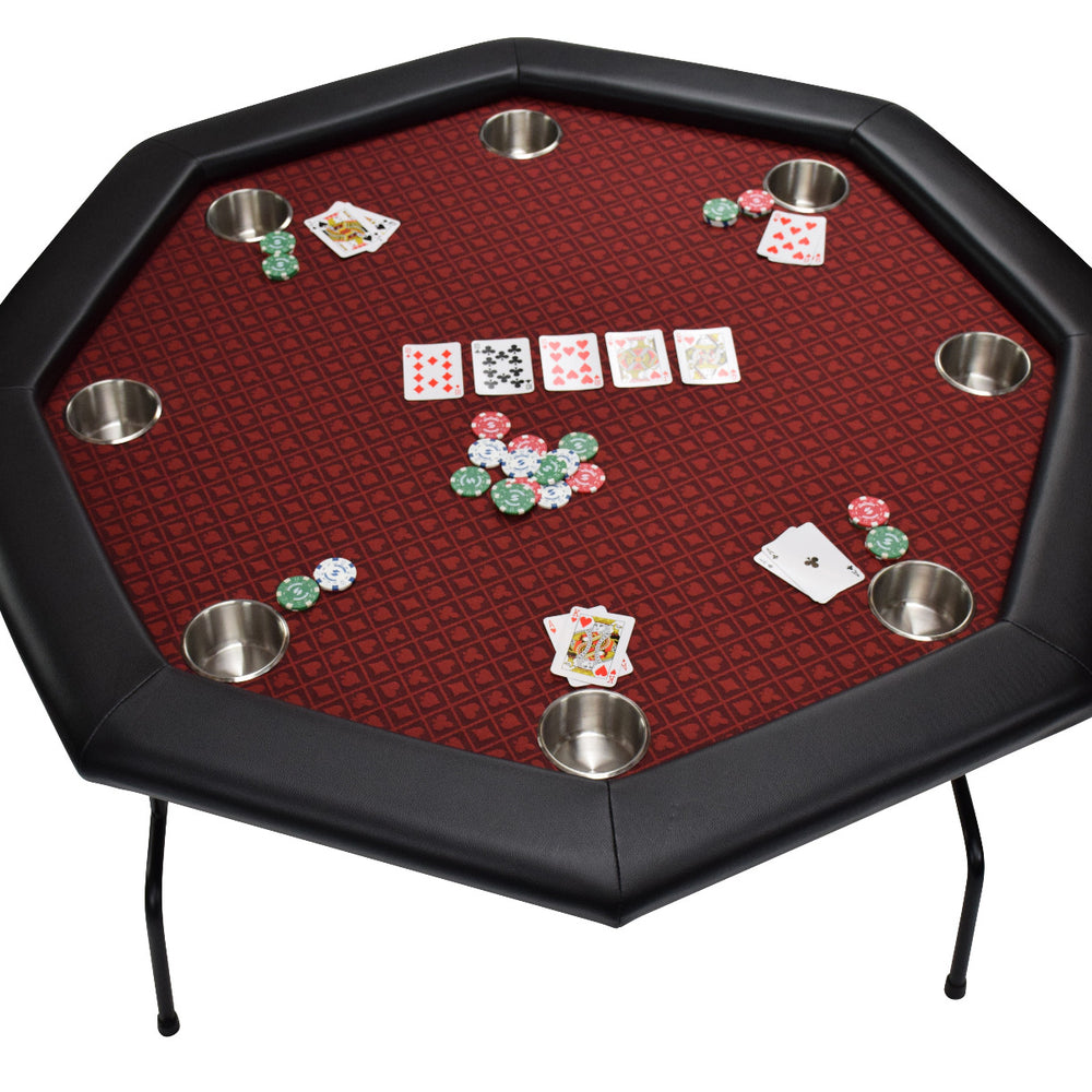 
                  
                    NORTH Octagon Pokertafel Texas 8 Personen Rood
                  
                