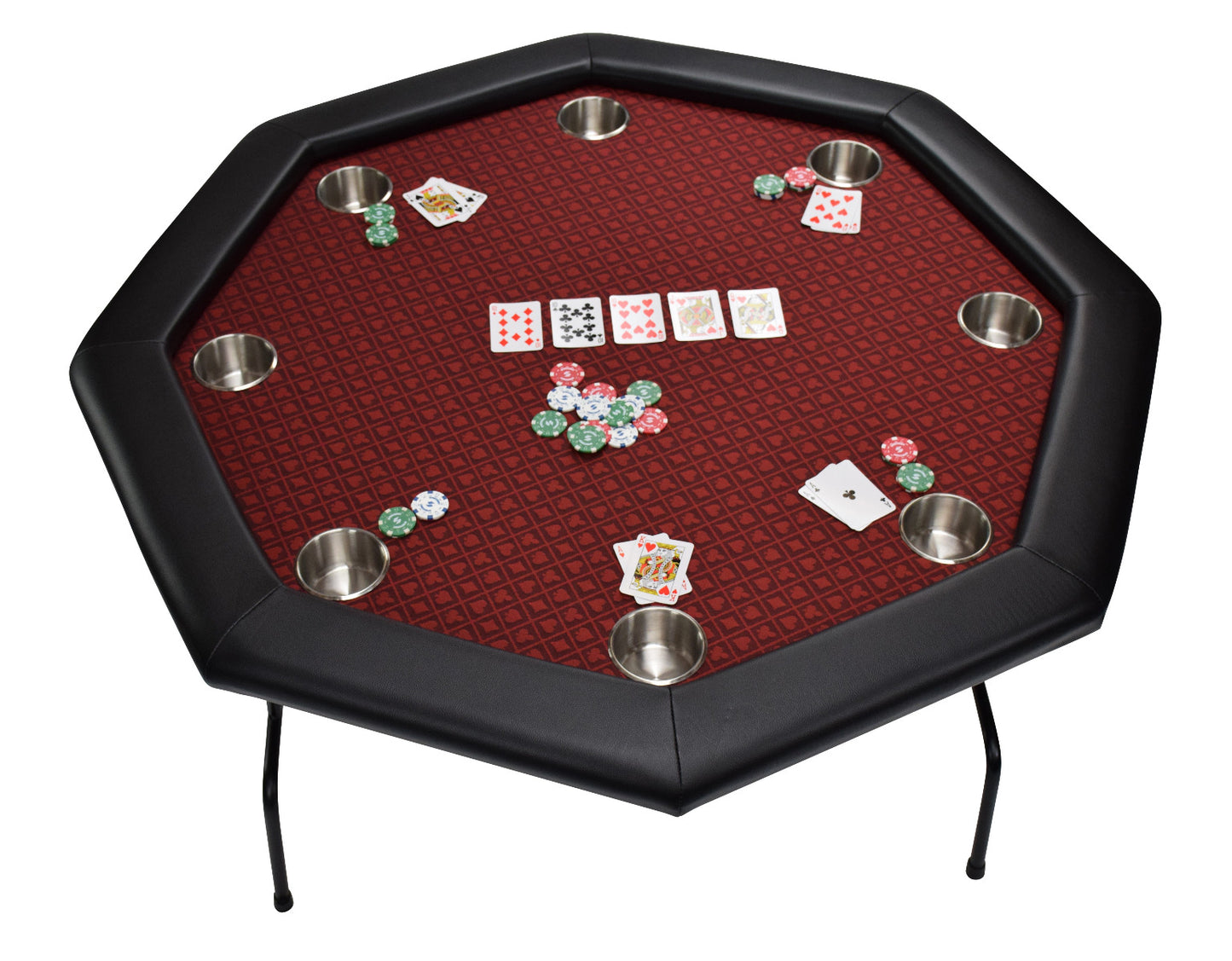 
                  
                    NORTH Octagon Pokertafel Texas 8 Personen Rood
                  
                