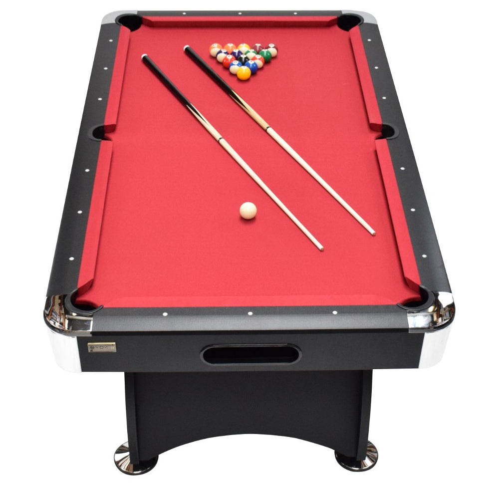 
                  
                    NORTH Table de billard Gardone 8 pieds noir/rouge
                  
                