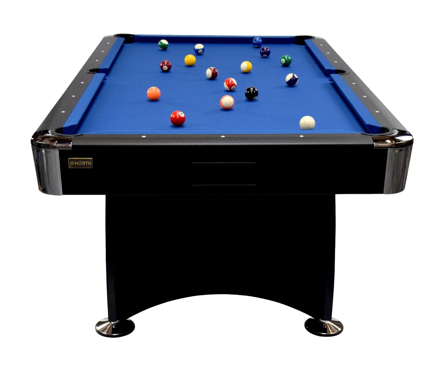 
                  
                    NORTH Table de billard Gardone 8 pieds noir/bleu
                  
                