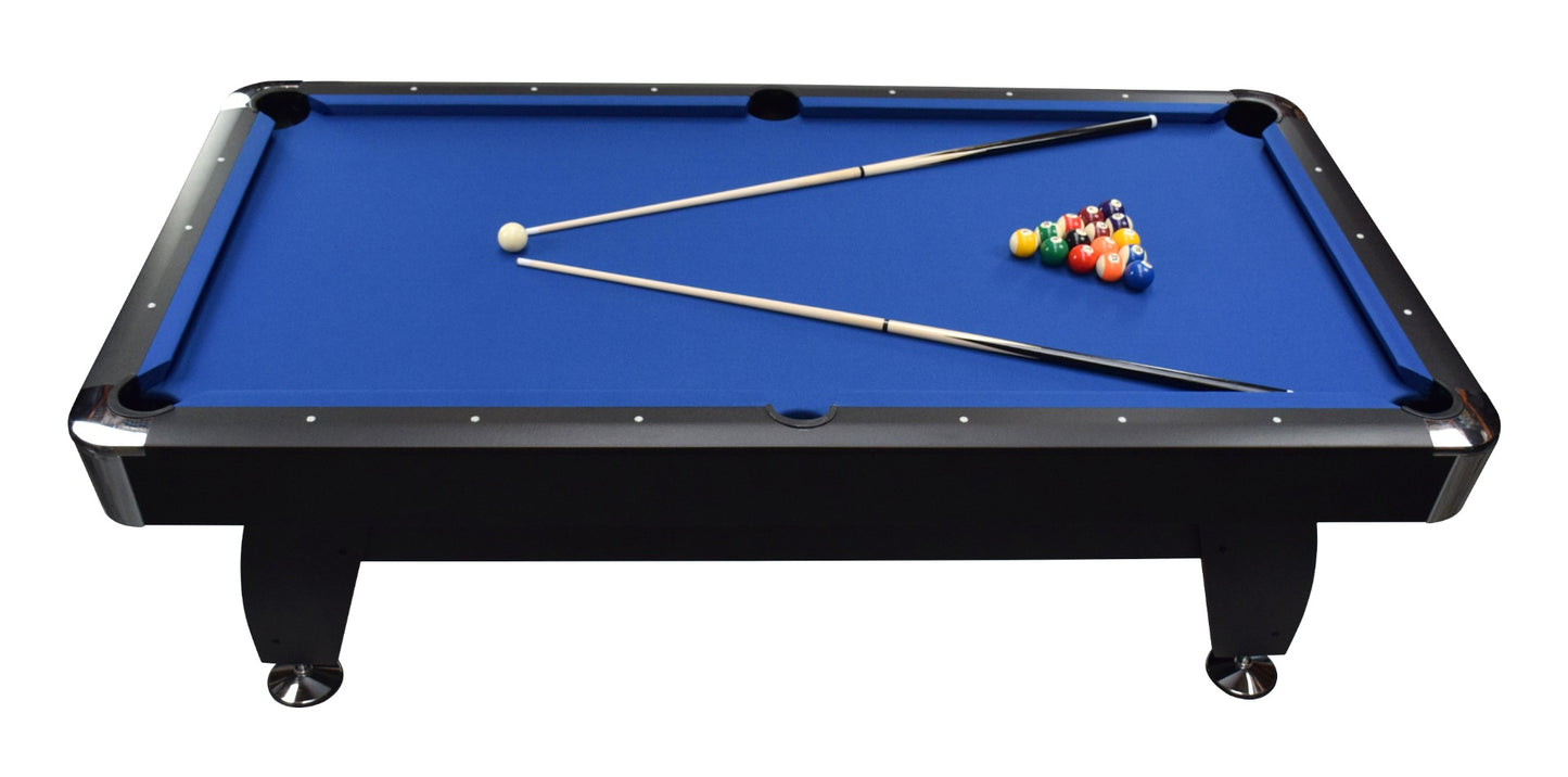 
                  
                    NORTH Table de billard Gardone 8 pieds noir/bleu
                  
                