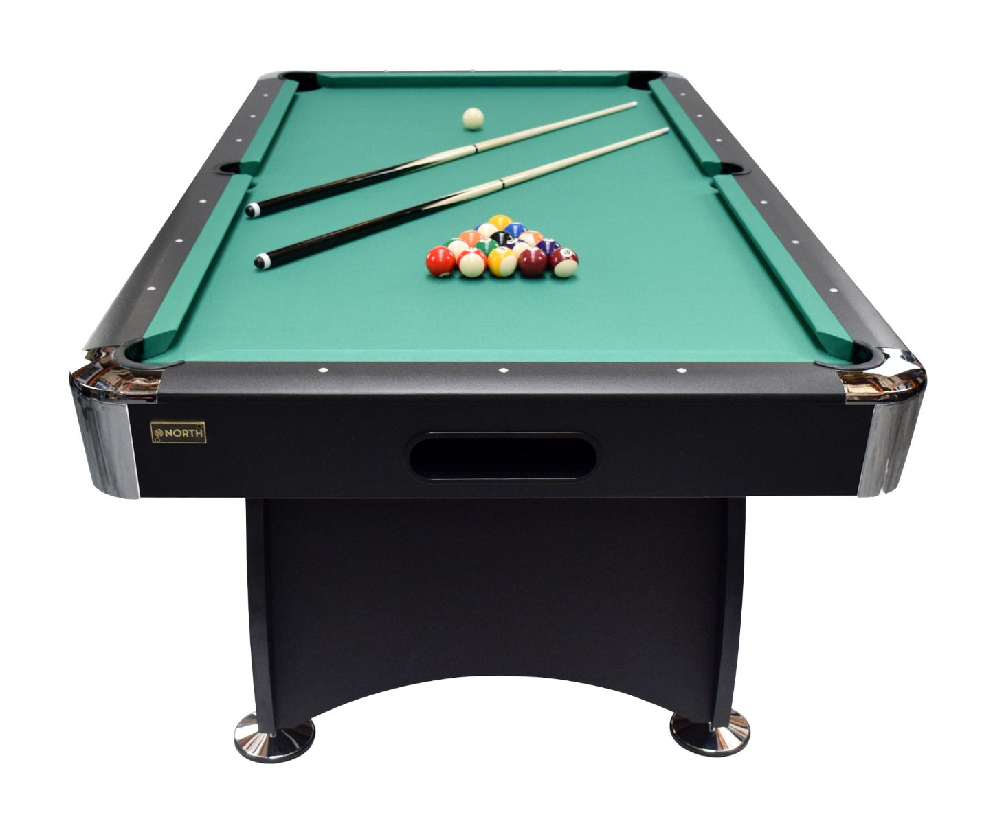 
                  
                    NORTH Table de billard Gardone 7 pieds noir/vert
                  
                