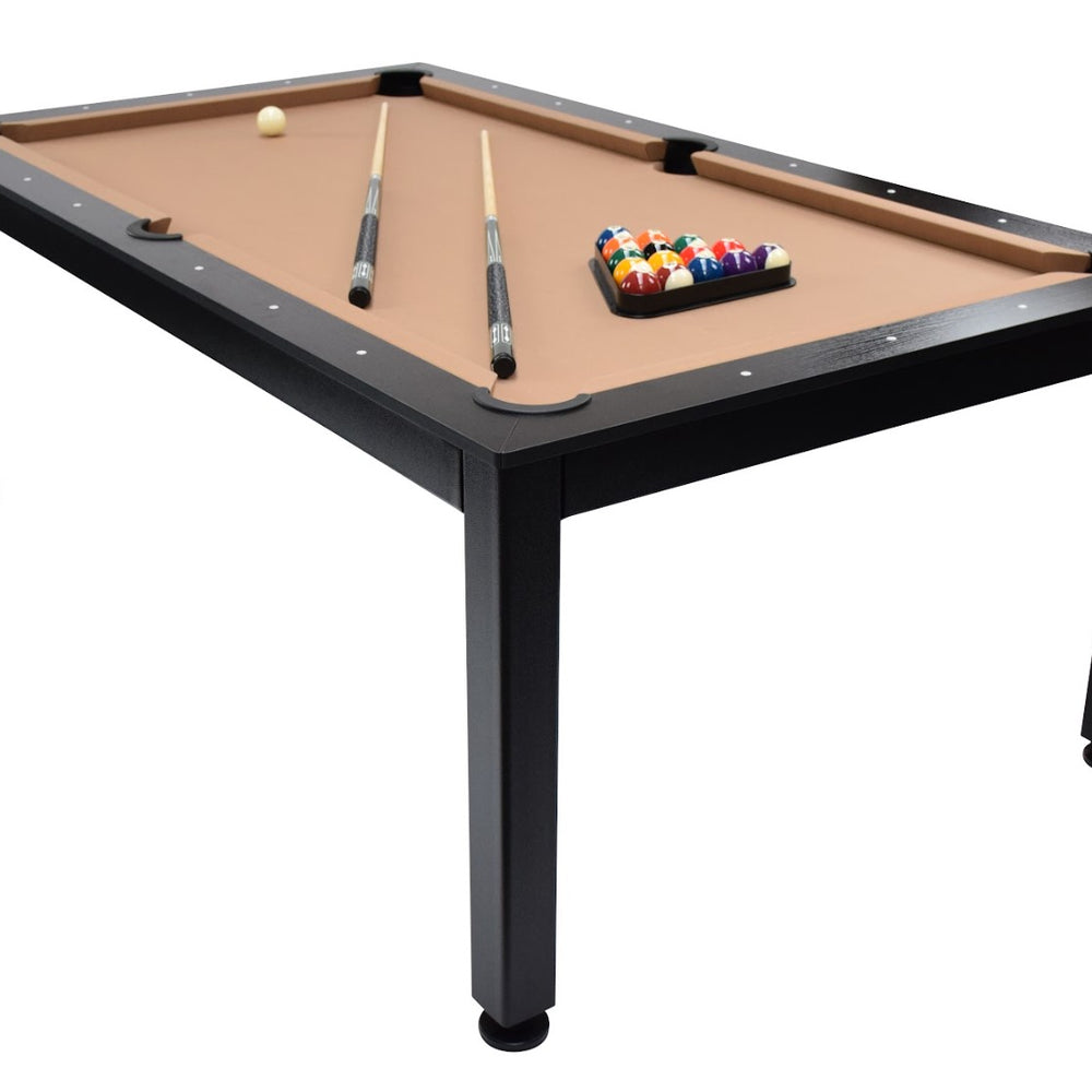 
                  
                    NORTH Table de billard / table de salle à manger combinée Essence noir / noir 7 pieds
                  
                