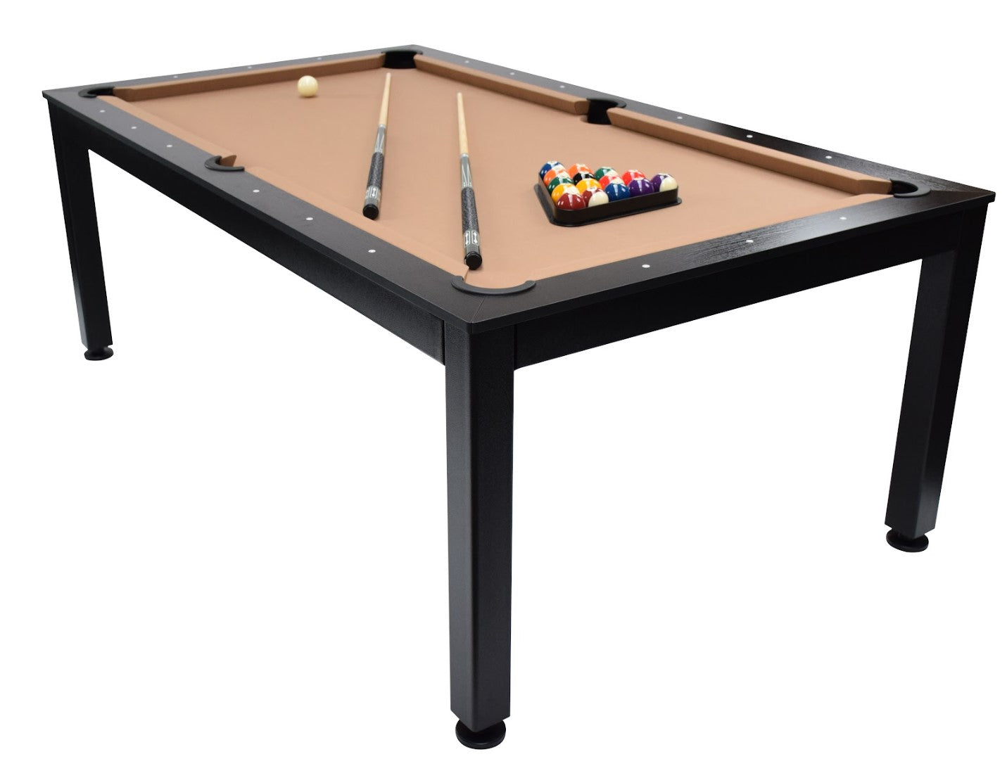 
                  
                    NORTH Table de billard / table de salle à manger combinée Essence noir / noir 7 pieds
                  
                