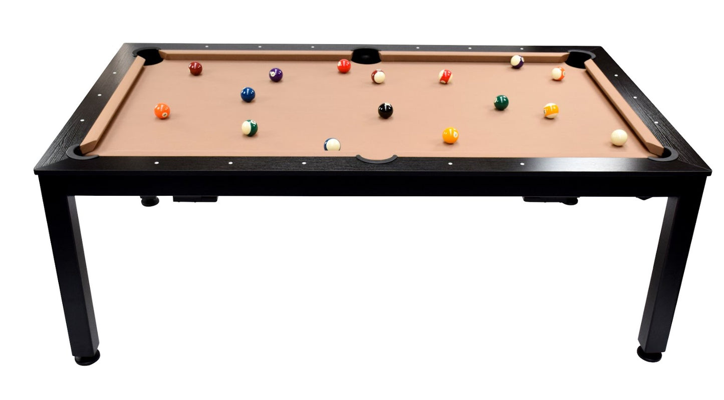 
                  
                    NORTH Table de billard / table de salle à manger combinée Essence noir / noir 7 pieds
                  
                