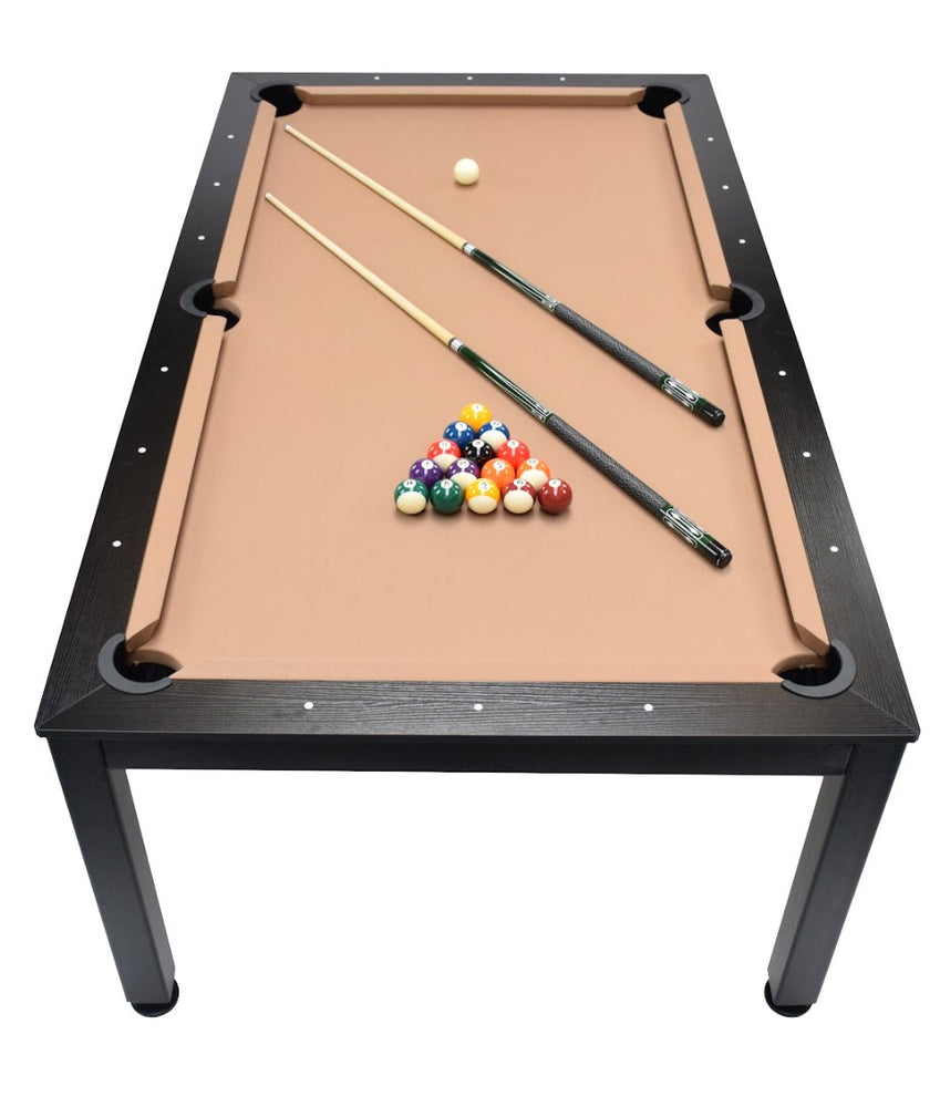 
                  
                    NORTH Table de billard / table de salle à manger combinée Essence noir / noir 7 pieds
                  
                