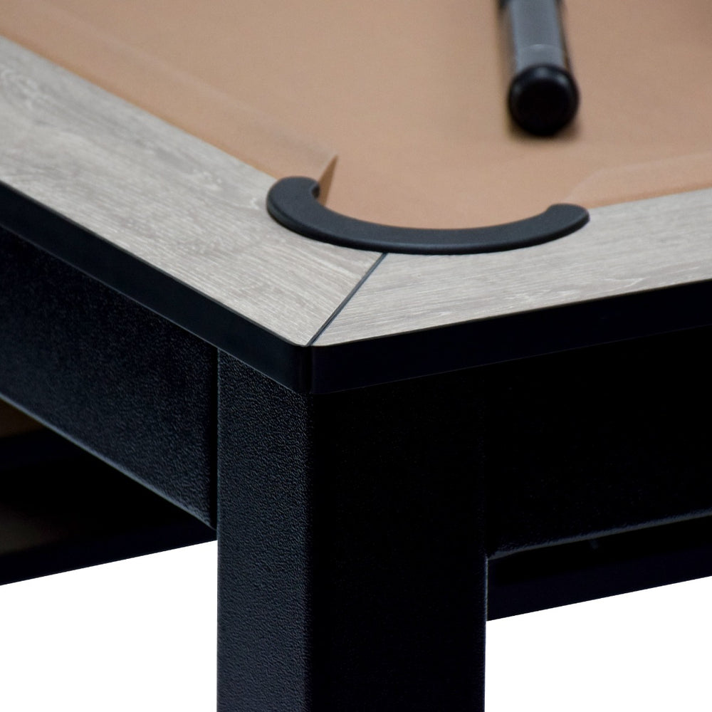 
                  
                    NORTH Table de billard/table à manger combinée Essence noir/chêne 7 pieds
                  
                