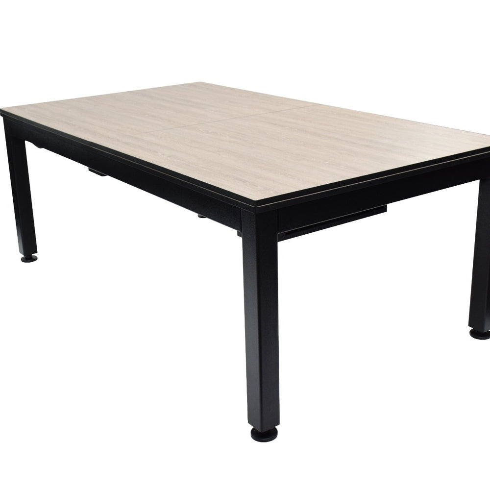 
                  
                    NORTH Table de billard/table à manger combinée Essence noir/chêne 7 pieds
                  
                