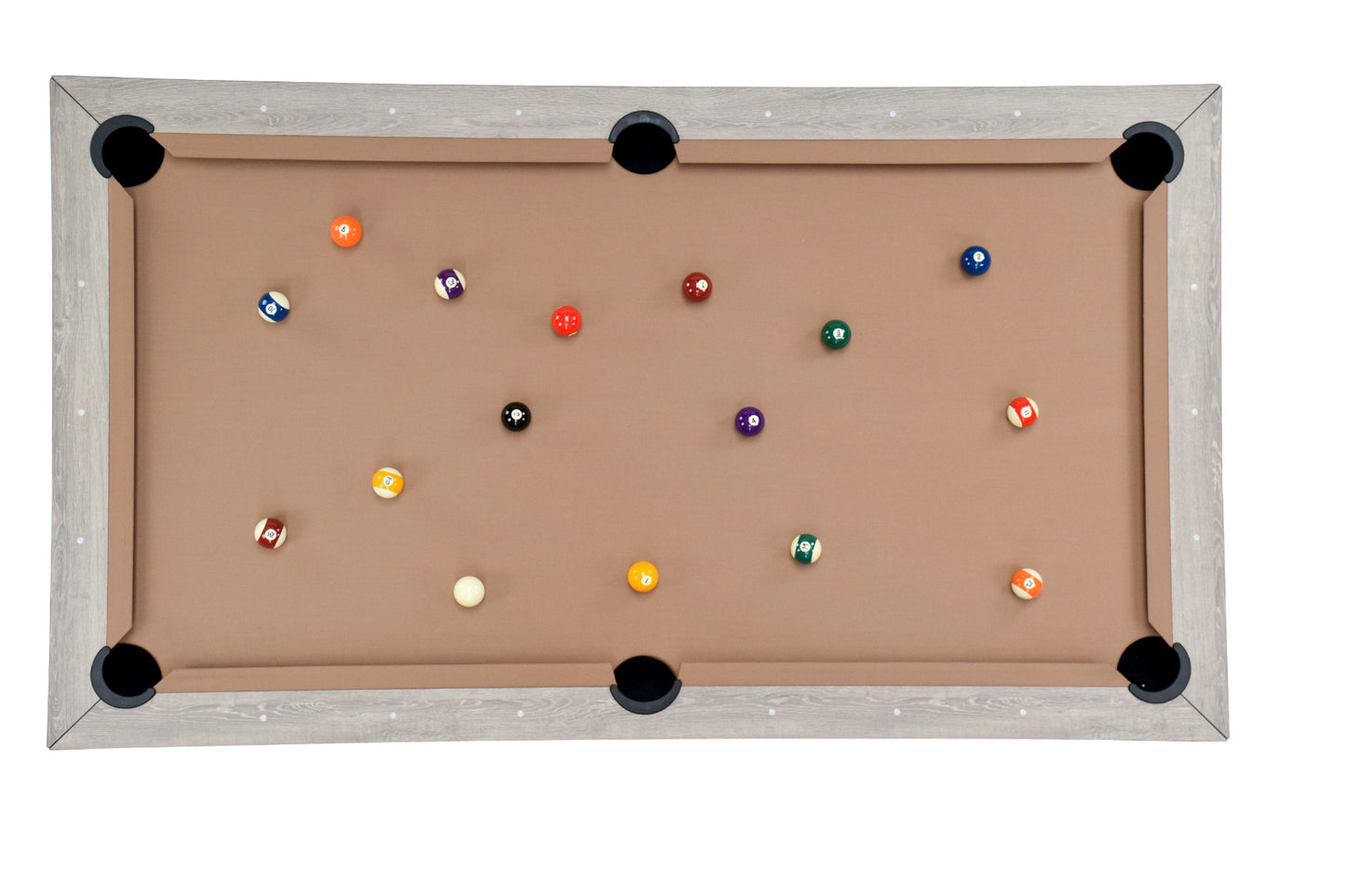 
                  
                    NORTH Table de billard/table à manger combinée Essence noir/chêne 7 pieds
                  
                