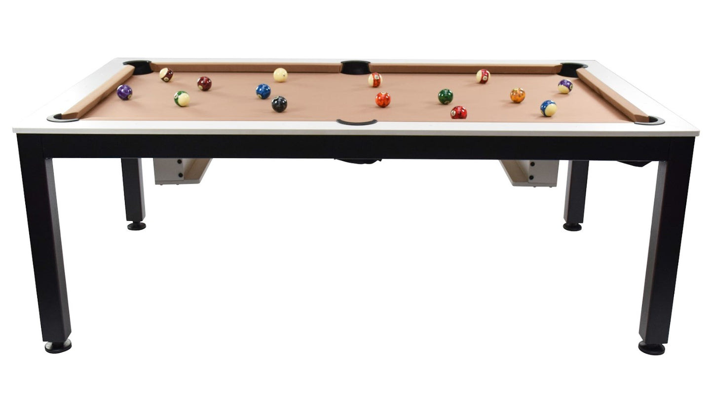 
                  
                    NORTH Table de billard / table de salle à manger combinée Essence noir / blanc 7 pieds
                  
                