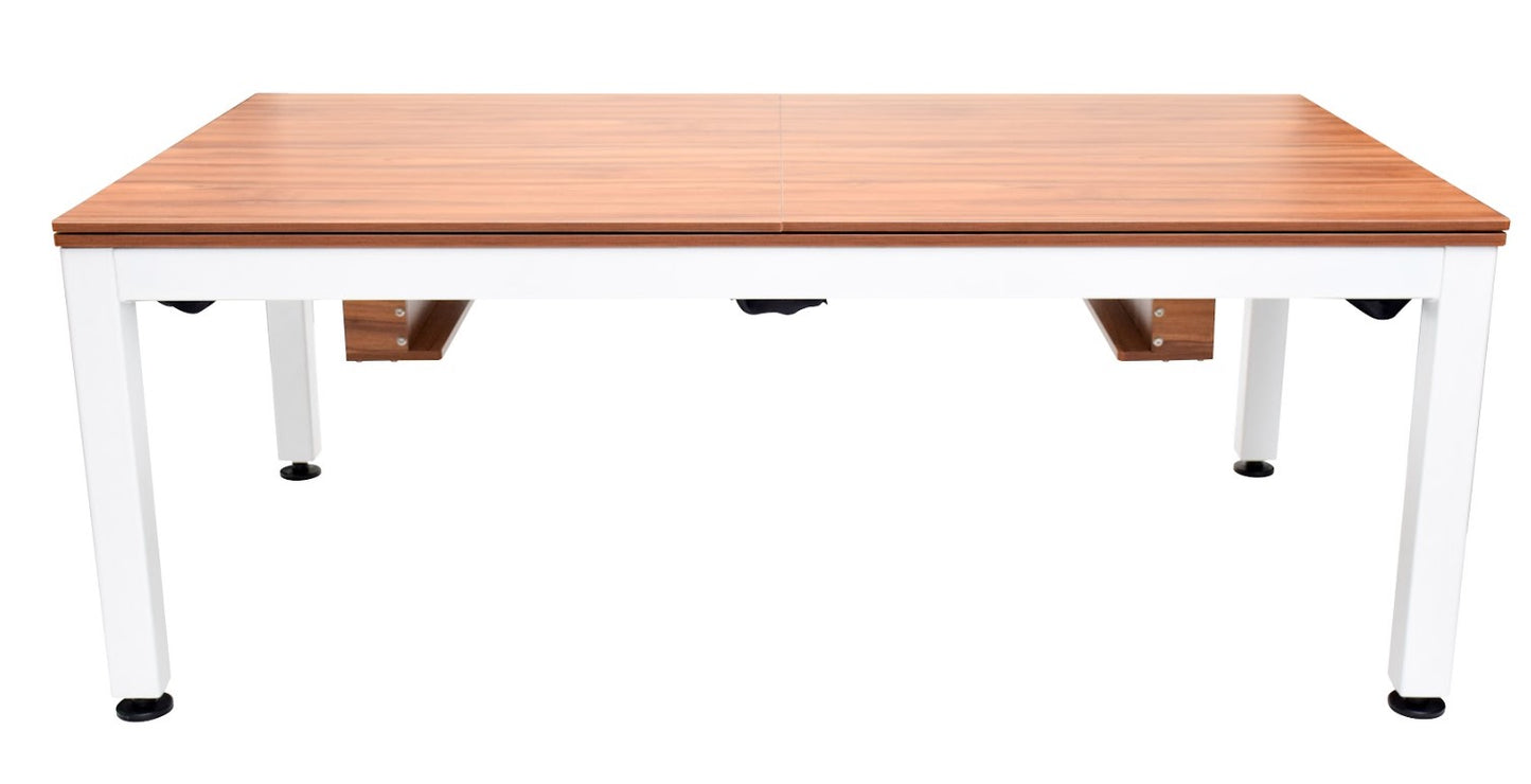 
                  
                    NORTH Table de billard / table de salle à manger combinée 7 pieds Essence blanc / noyer
                  
                