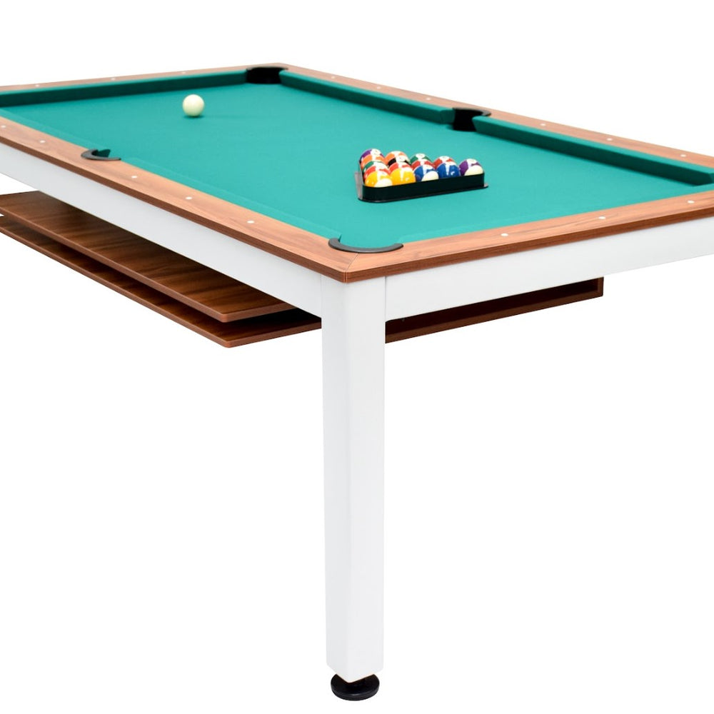 
                  
                    NORTH Table de billard / table de salle à manger combinée 7 pieds Essence blanc / noyer
                  
                