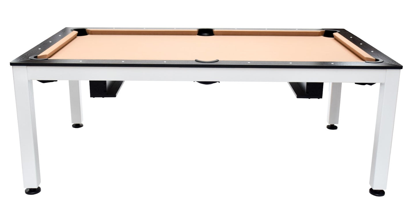 
                  
                    NORTH Table de billard / table de salle à manger combinée Essence blanc / noir 7 pieds
                  
                