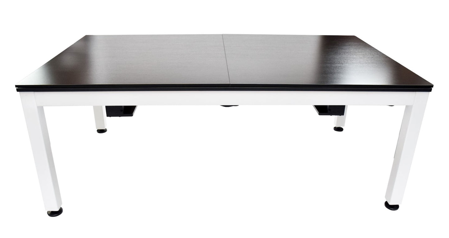 
                  
                    NORTH Table de billard / table de salle à manger combinée Essence blanc / noir 7 pieds
                  
                
