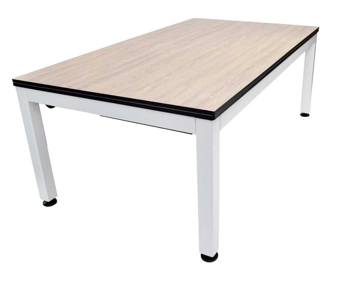 
                  
                    NORTH Table de billard/table à manger combinée Essence blanc/chêne 7 pieds
                  
                