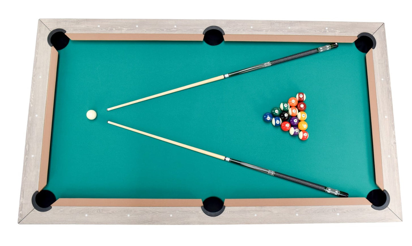 
                  
                    NORTH Table de billard/table à manger combinée Essence blanc/chêne 7 pieds
                  
                