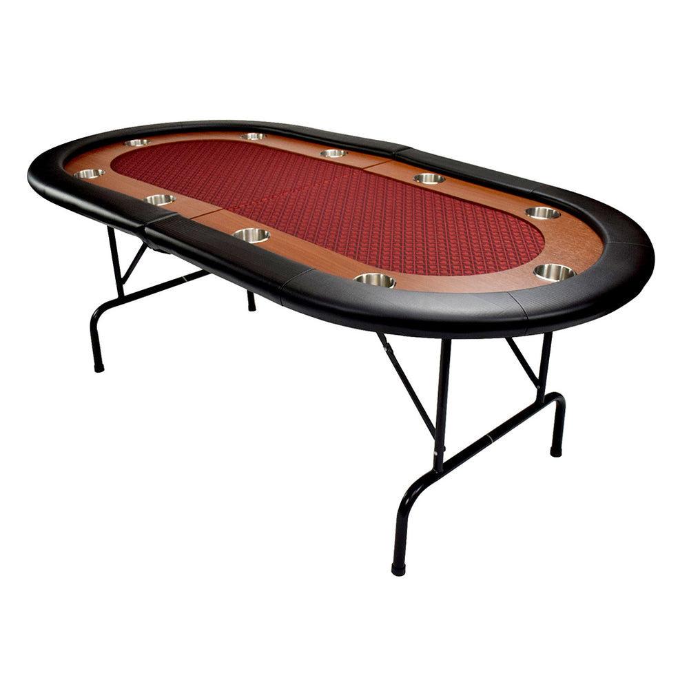 NORTH Pokertafel Foldy 10 Personen Rood