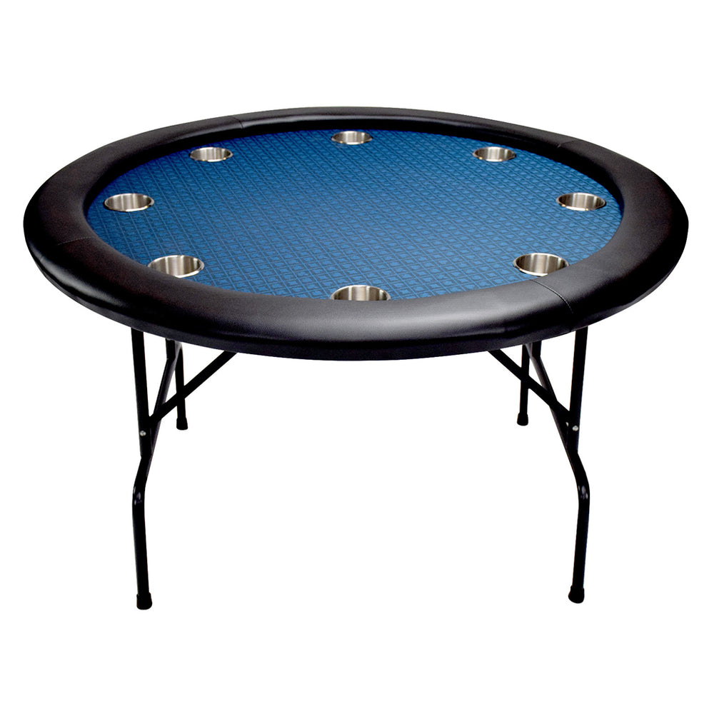 NORTH Ronde Pokertafel Texas 8 Personen Blauw