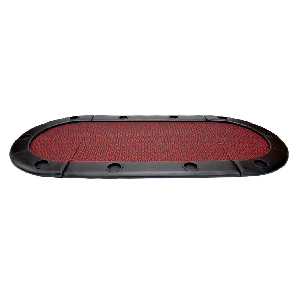 NORTH Tabletop Pokertafel 10 Personen Rood