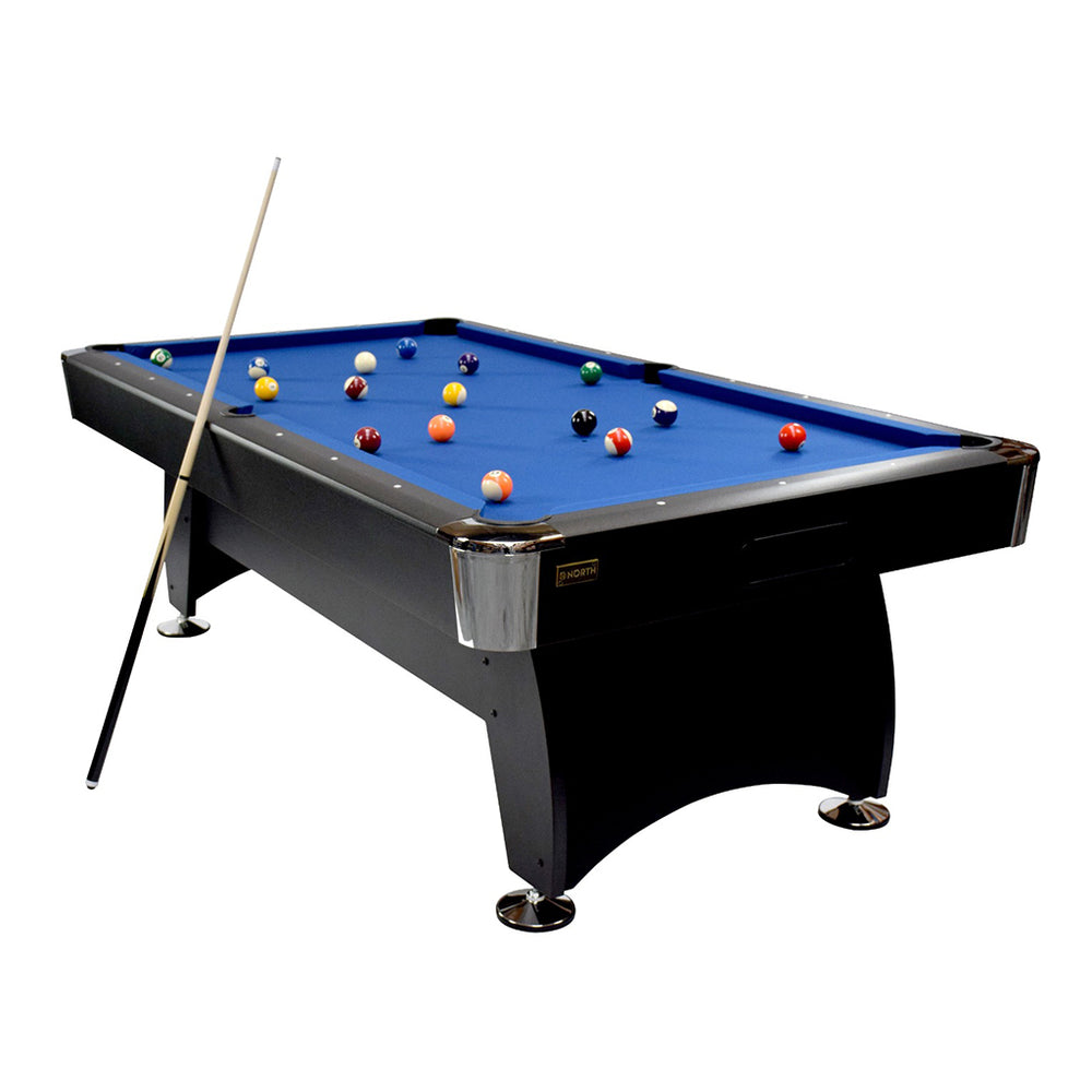 NORTH Table de billard Gardone 7 pieds noir/bleu