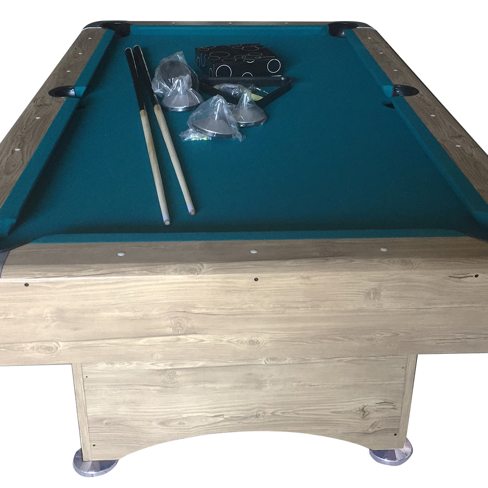 
                  
                    Pooltafel NORTH Timber, met ball-return!
                  
                